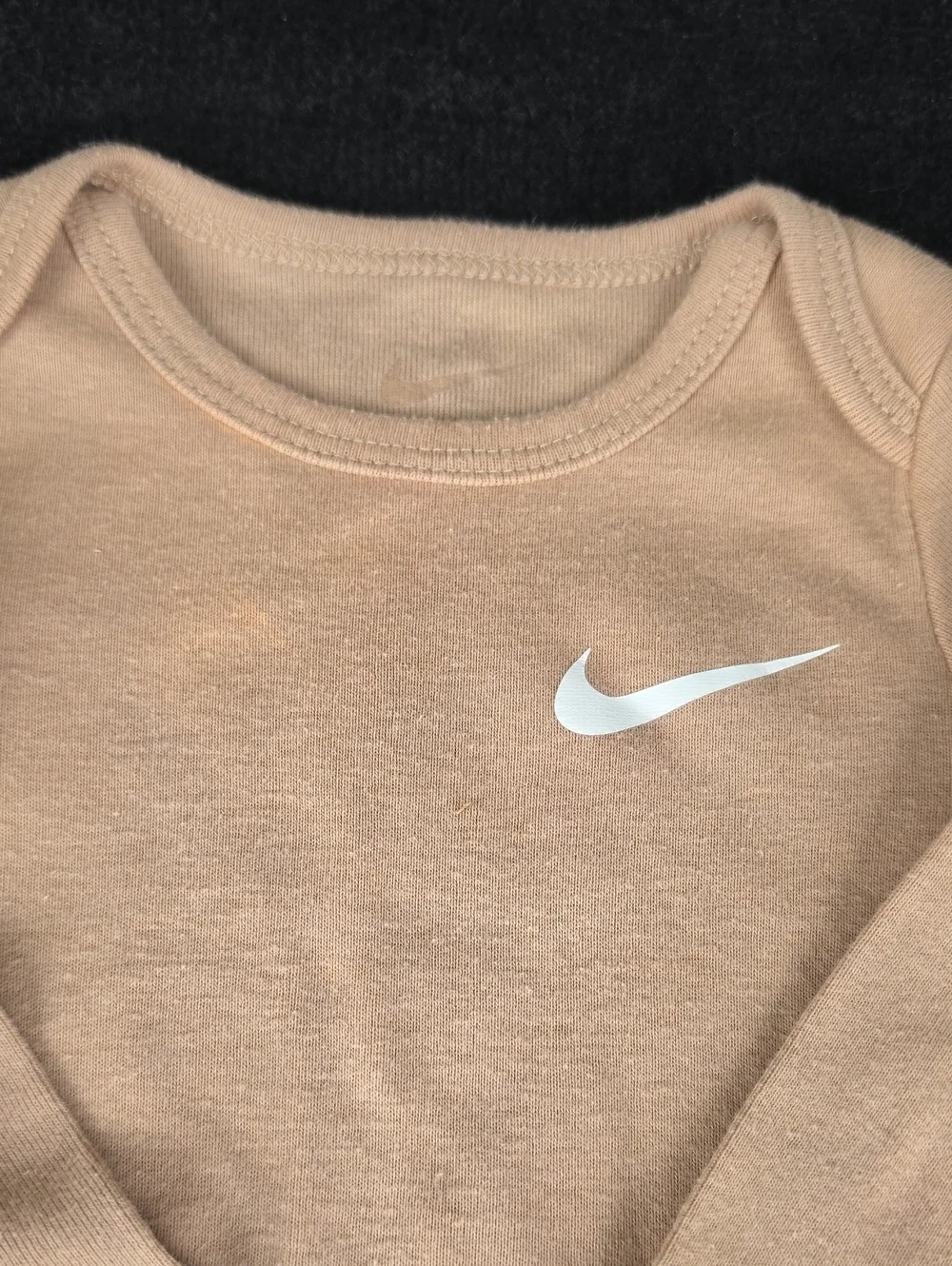Nike Baby Long-Sleeve One-Piece and Pants Set - Tan 6 Months
